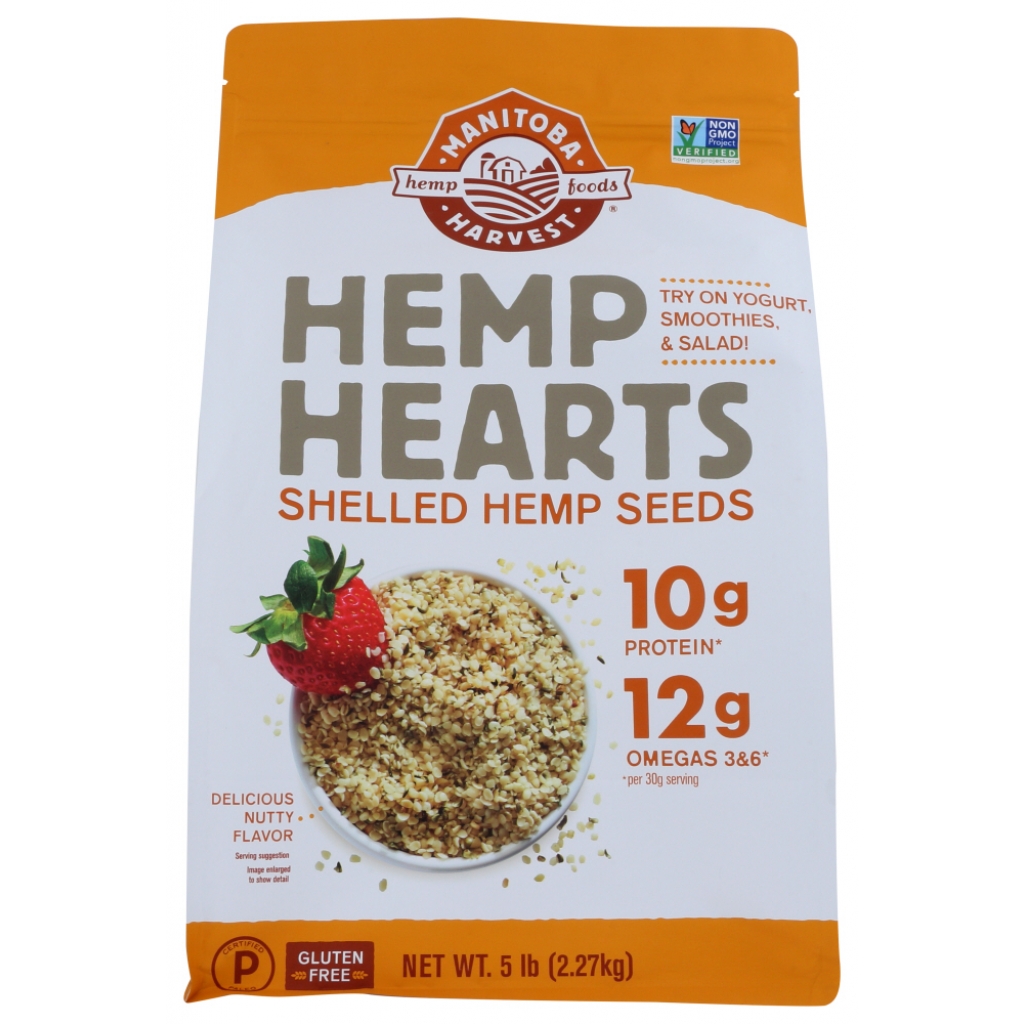 Raw Shelled Hemp Hearts - 5 lb