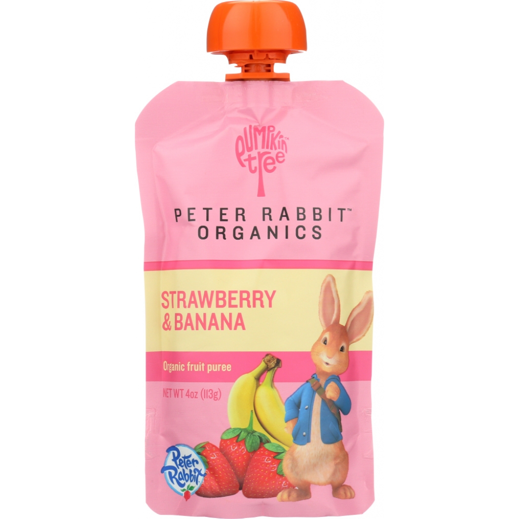 Organic Baby Strawberry Banana Puree - 4 OZ