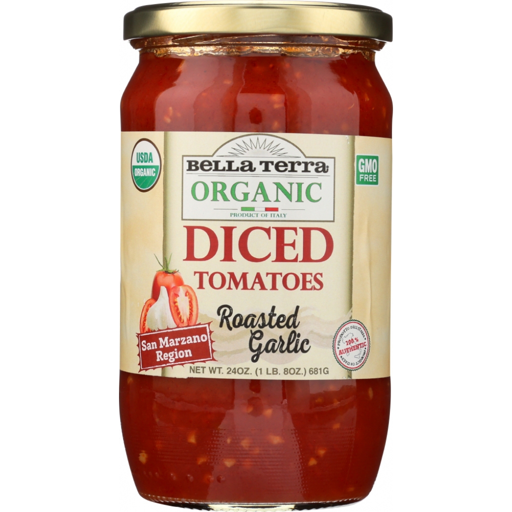 Diced Tomatoes with Roasted Garlic - 24 oz