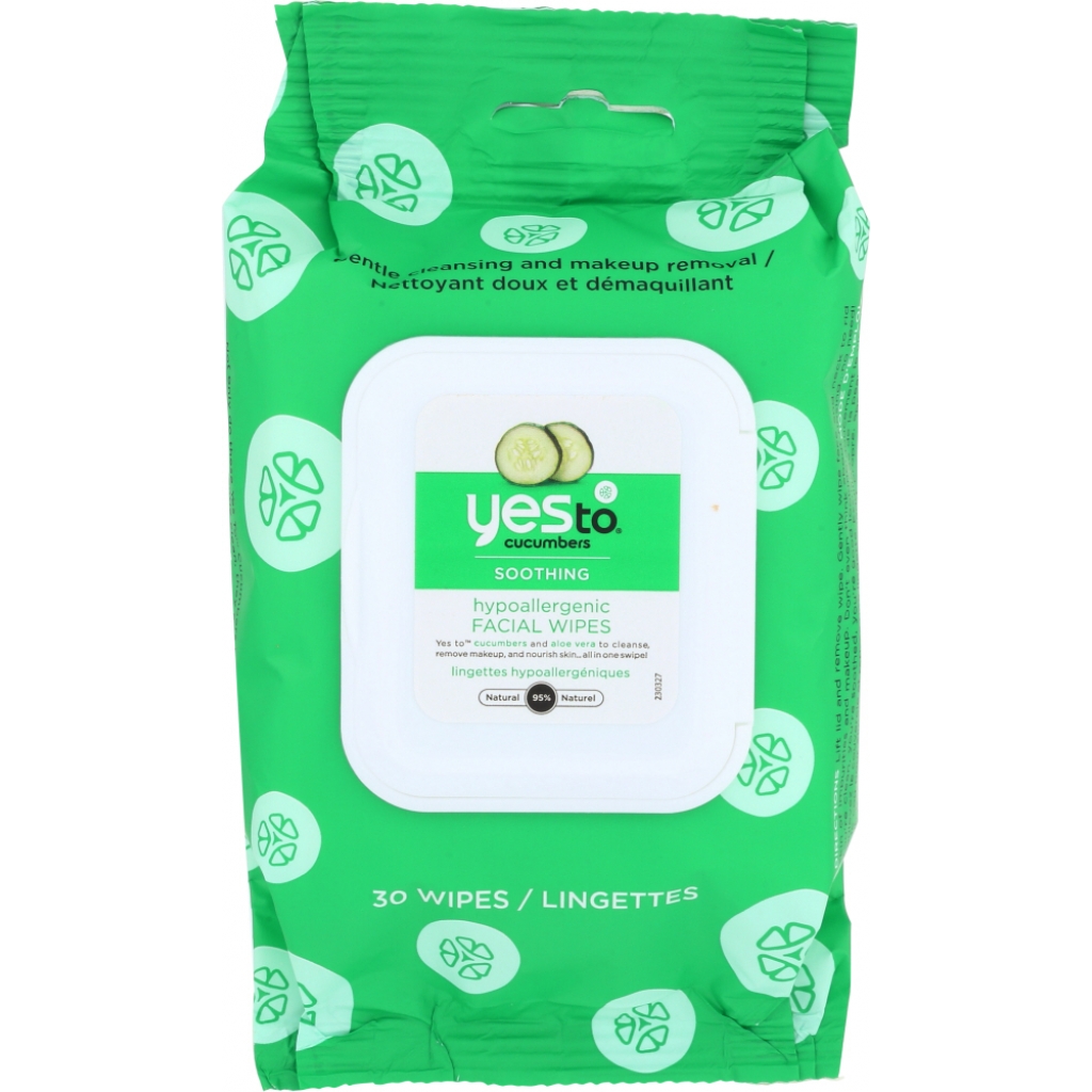 Cucumber Natural Glow Facial Towelettes, 30 ct