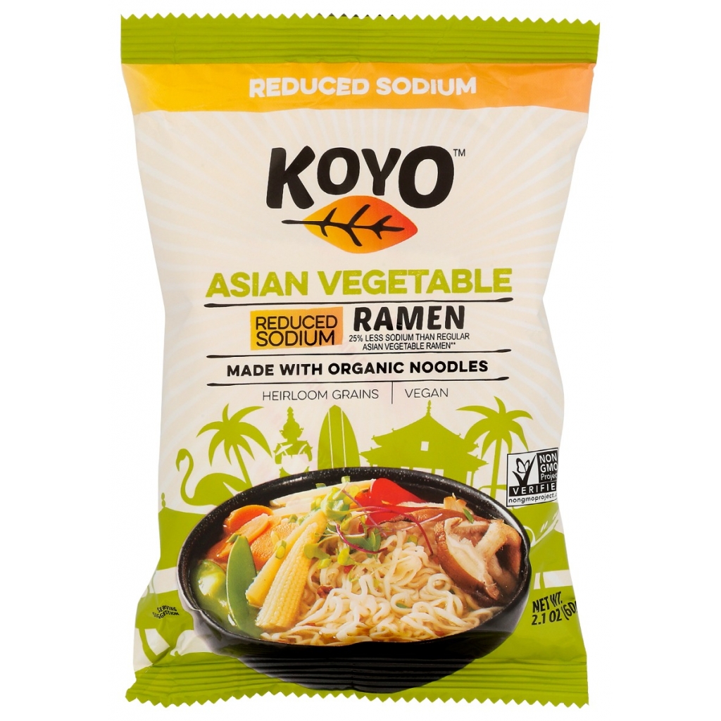 Reduced Sodium Vegetable Ramen Noodles, 2 oz