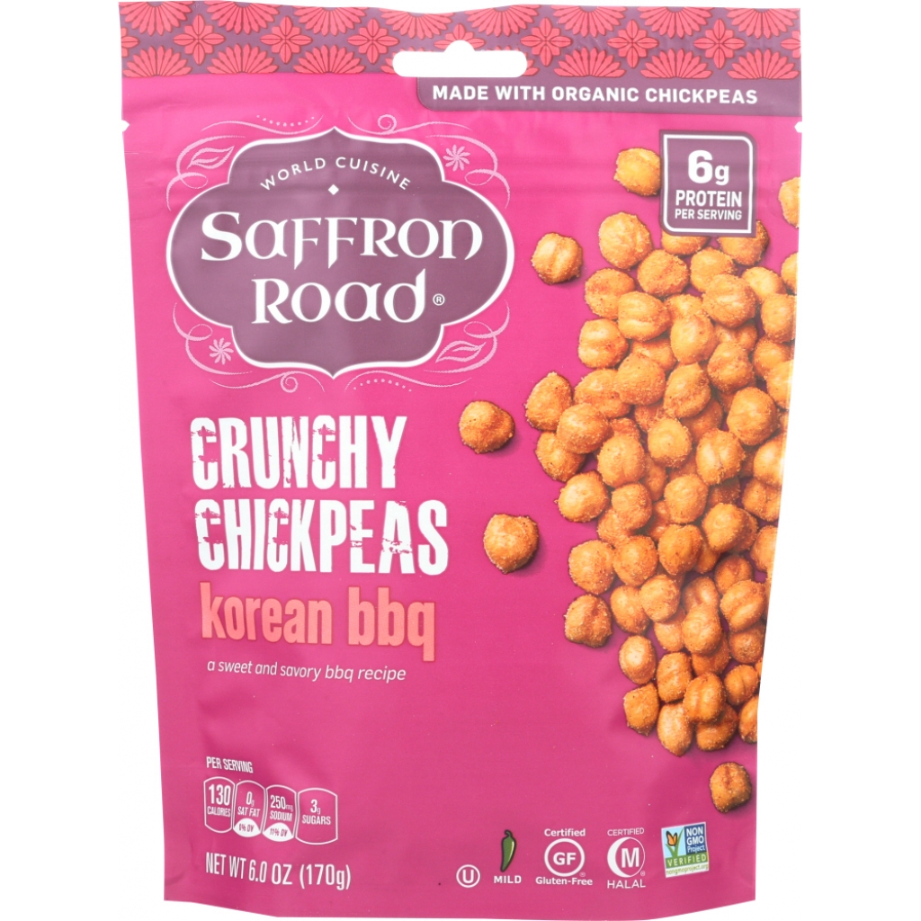 Korean BBQ Crunchy Chickpeas - Irresistible Snack, 6 oz