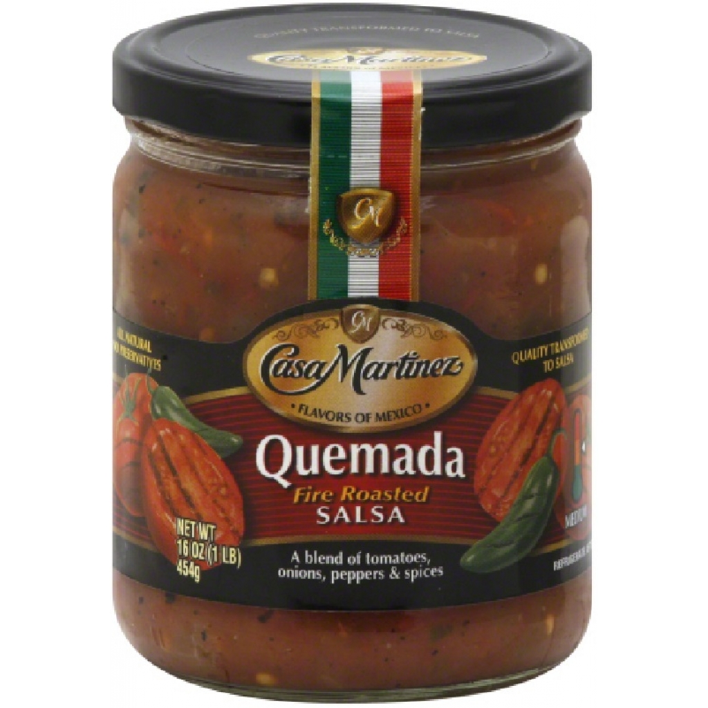 Quemada Fire Roasted Salsa - Authentic Flavor, 16 oz