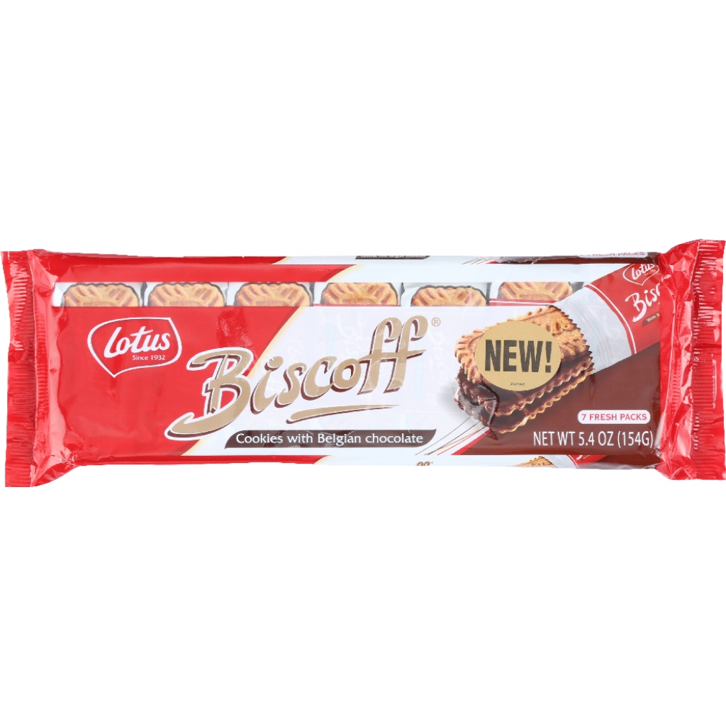 Lotus Biscoff Cookies with Belgian Chocolate - Delightful Treat