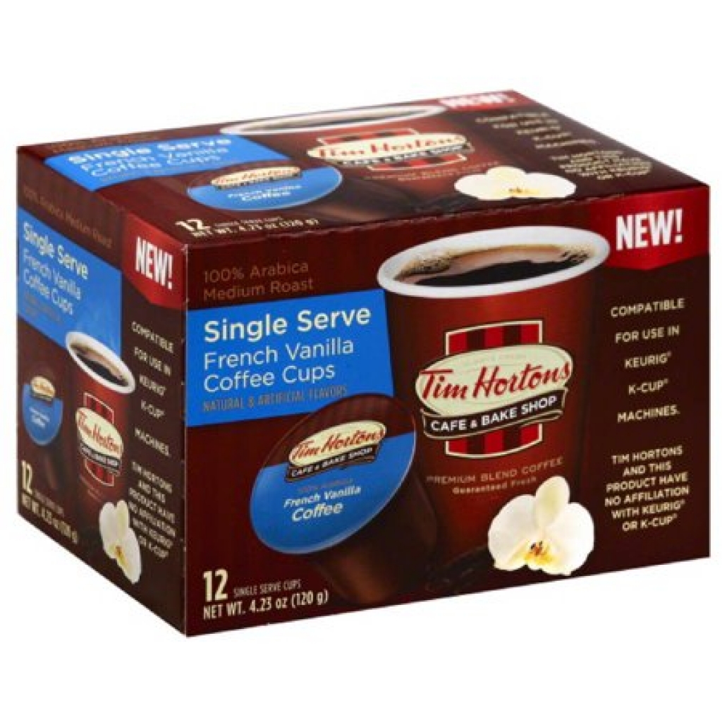 Tim Hortons Single Serve French Vanilla Coffee, 4.23 oz