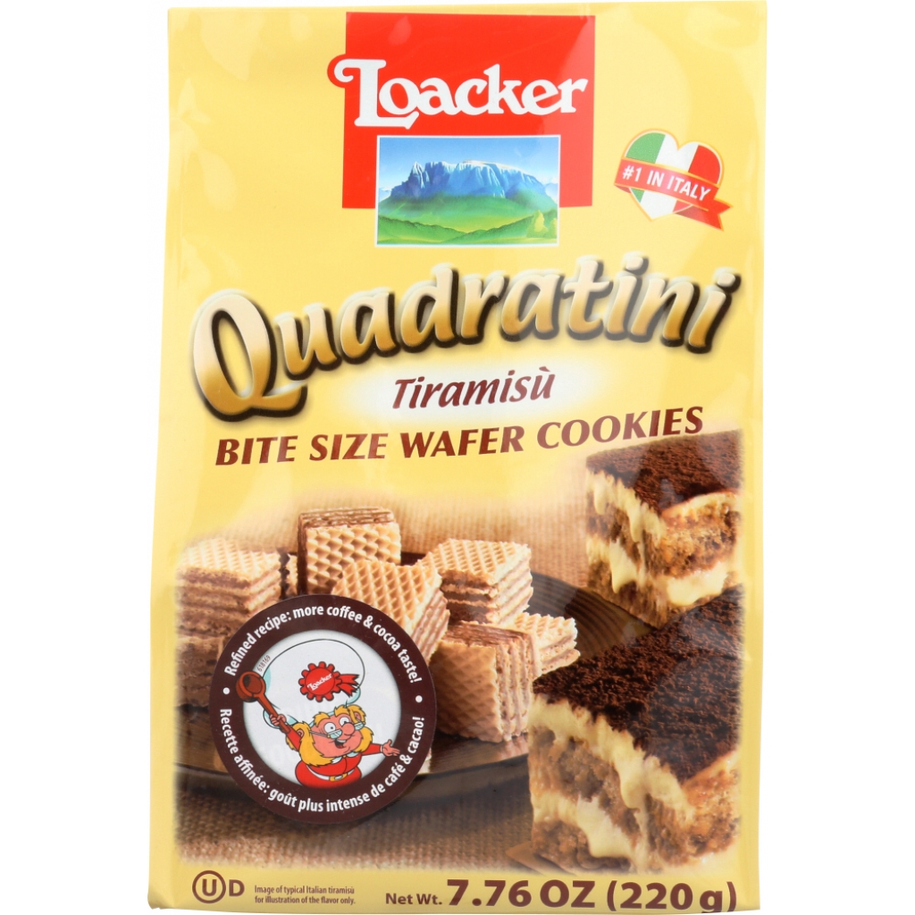 Quadratini Tiramisu Wafer Cookies - 220g