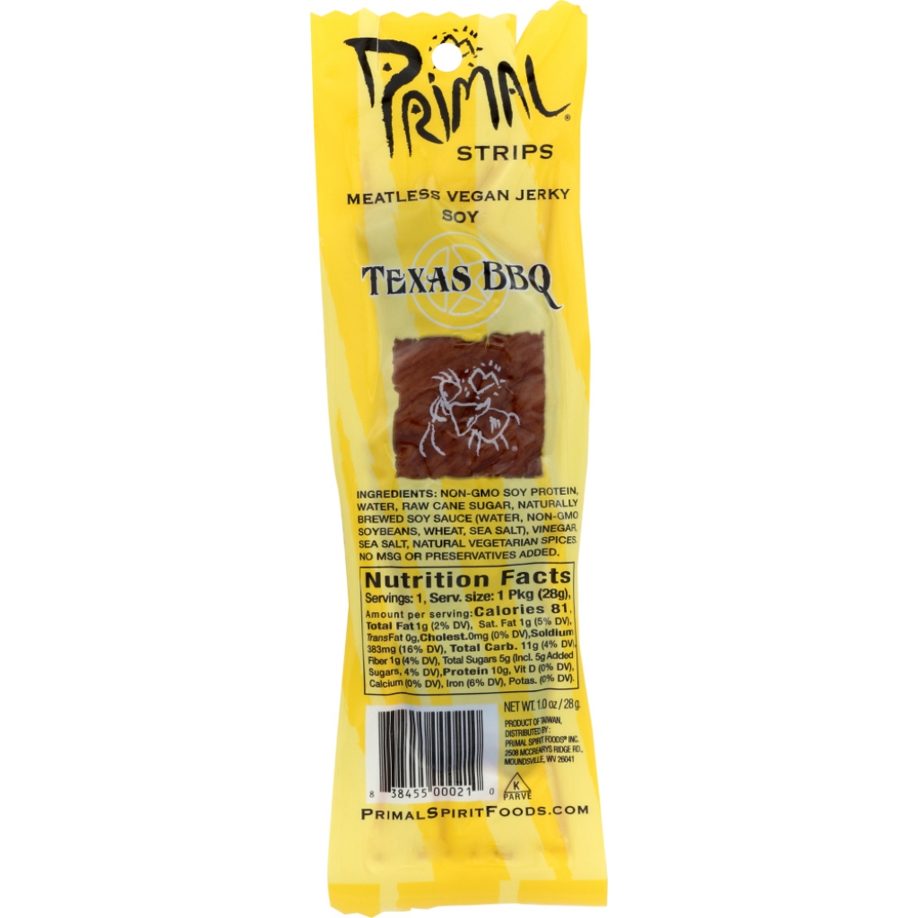 Meatless Vegan Jerky - Texas BBQ Flavor