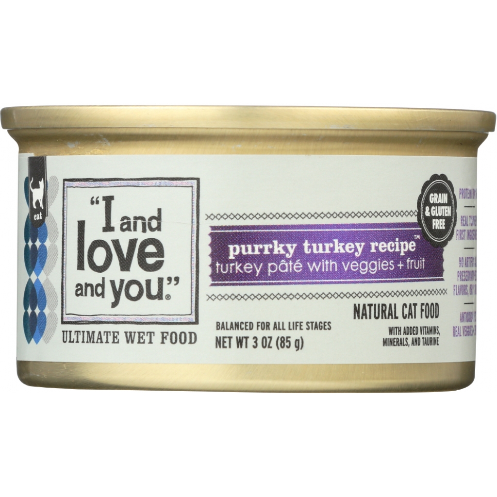 Purrky Turkey Pâté Cat Food Can - 3 oz