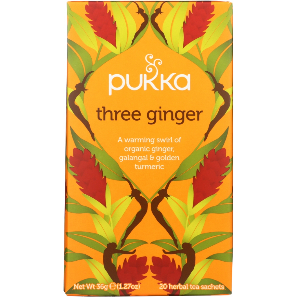 Three Ginger Herbal Tea, 20 Bags