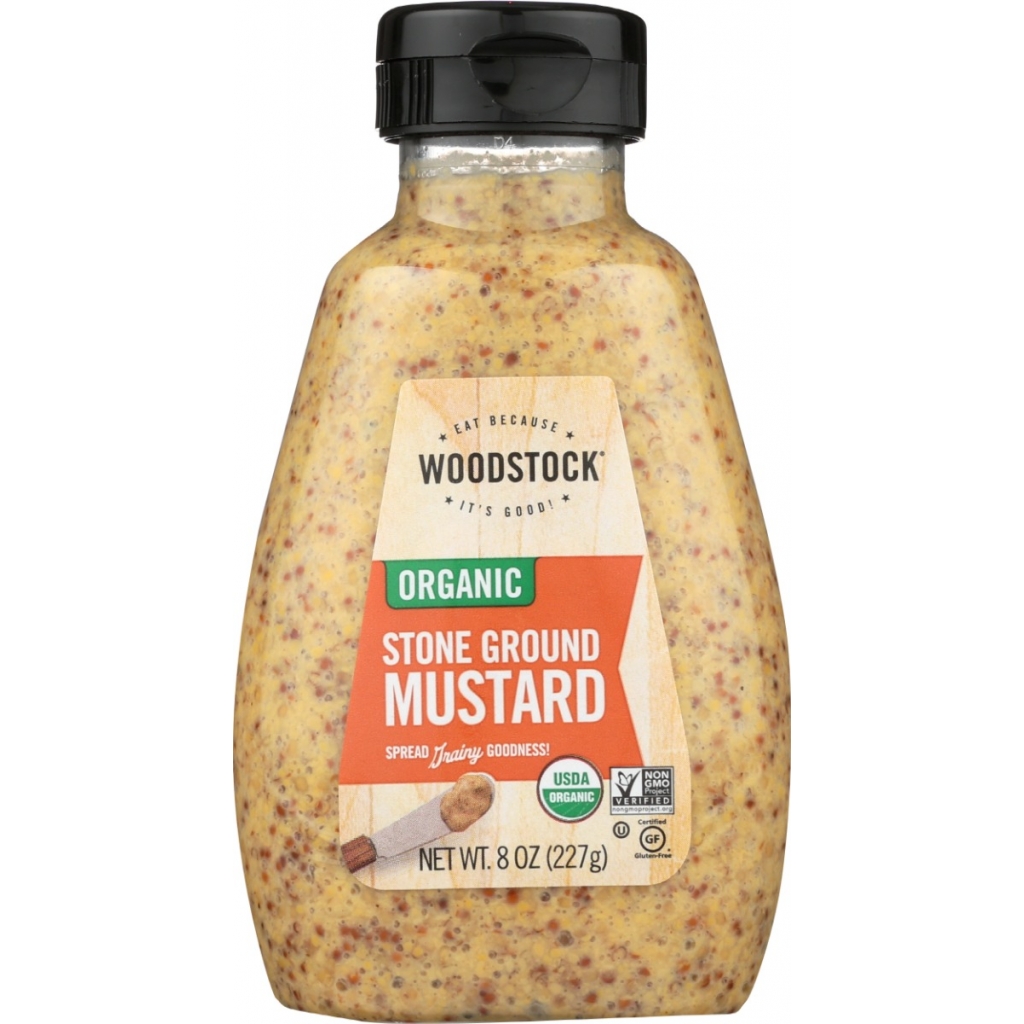 Organic Stoneground Mustard - 8 oz - Zesty and Flavorful