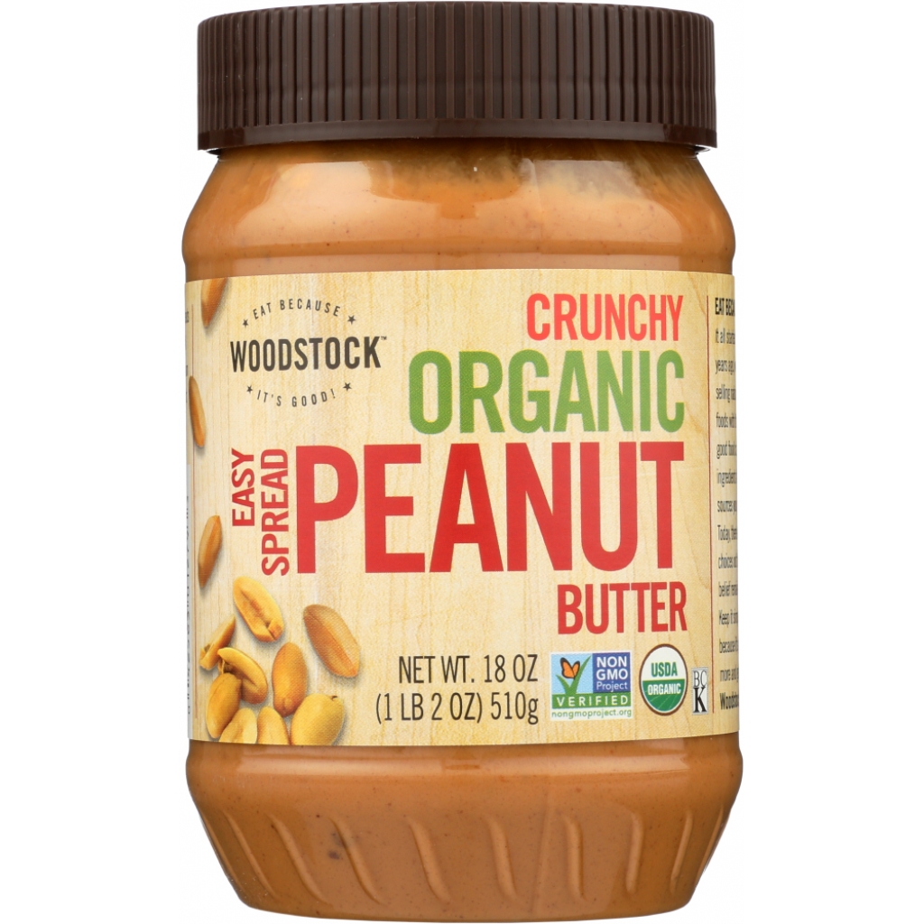 Crunchy and Salted Organic Peanut Butter