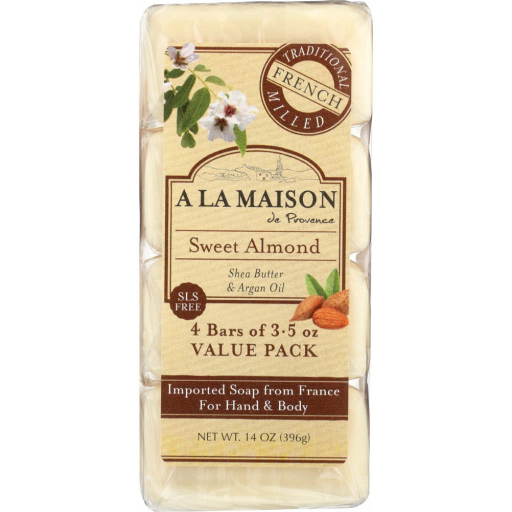 Sweet Almond Value Pack Bar Soap, 14 oz