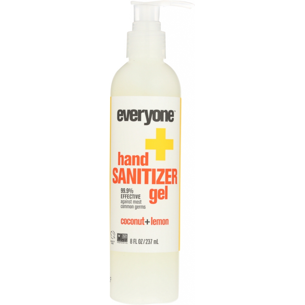 EWG Verified Coconut and Lemon Hand Sanitizer Gel - 8 Oz