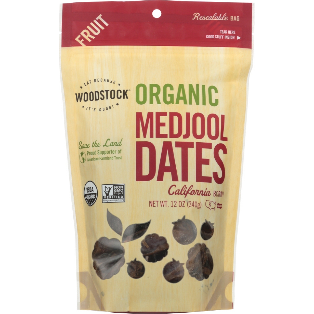 Organic Medjool Dates - Deliciously Nutritious, 12 oz