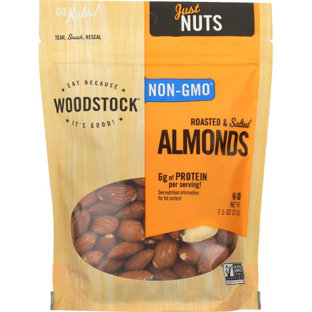 Roasted & Salted Almonds - 7.5 oz Nutritious Snack