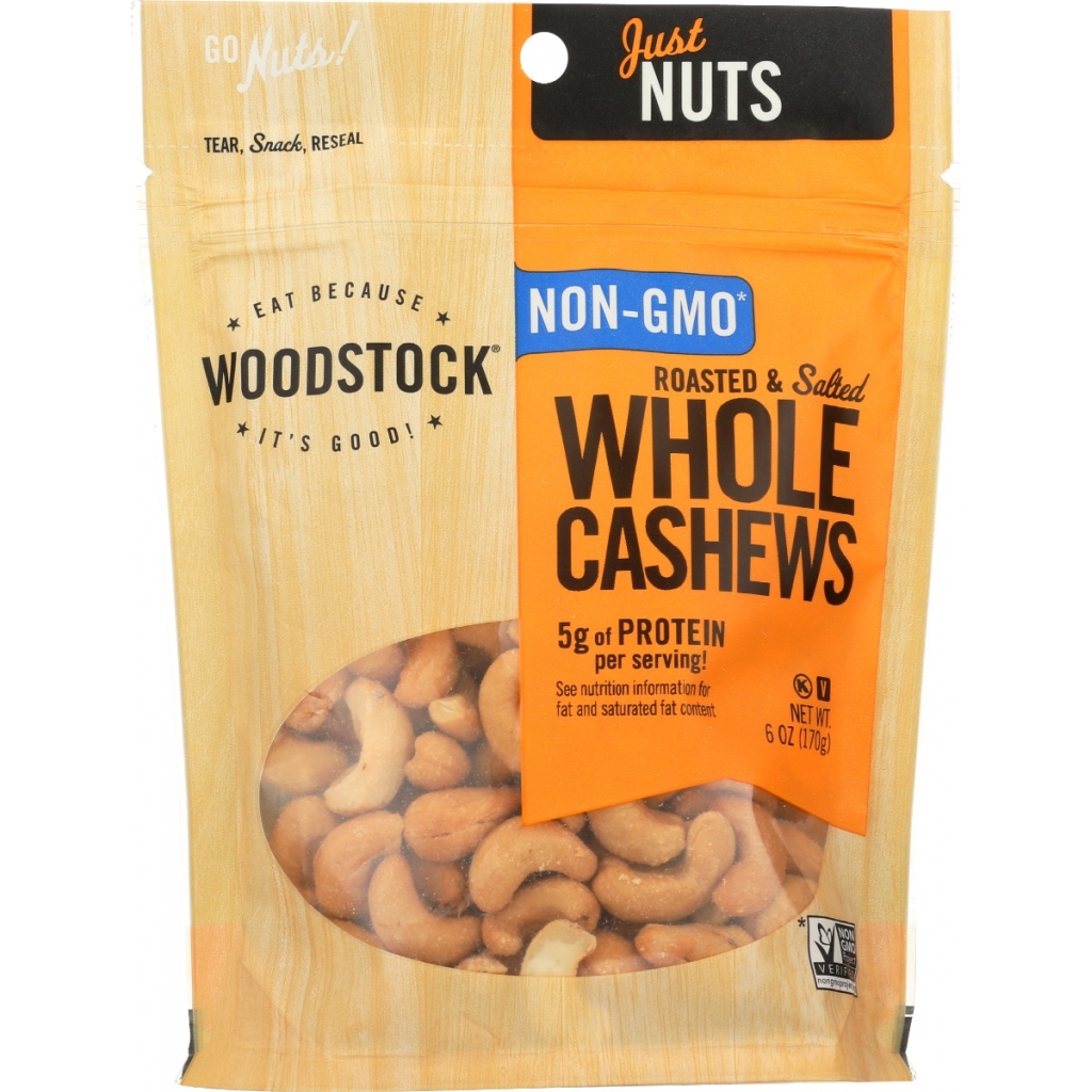 Roasted Salted Cashews - 6 oz