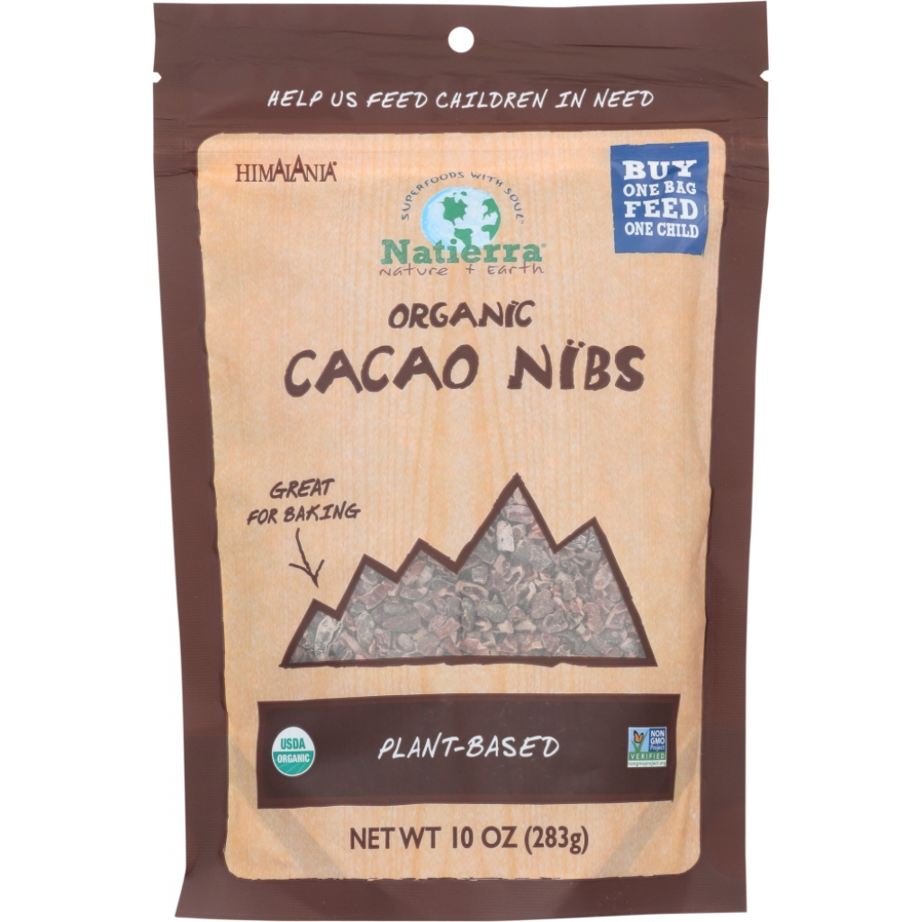 Natierra Organic Raw Cacao Nibs, 10 oz