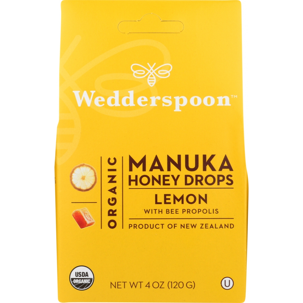 Organic Manuka Honey Drops with Lemon