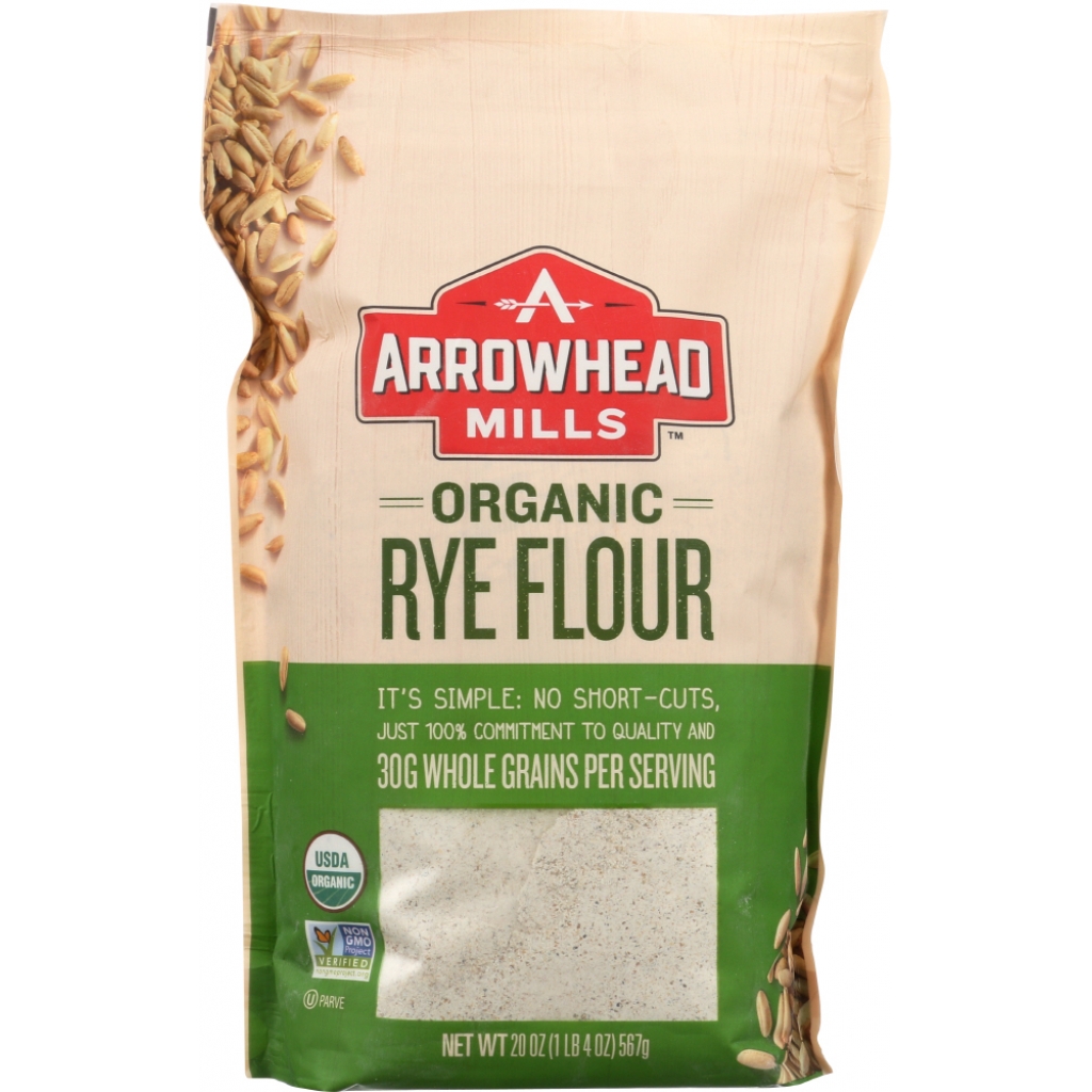 Organic Whole Grain Rye Flour - 20 oz