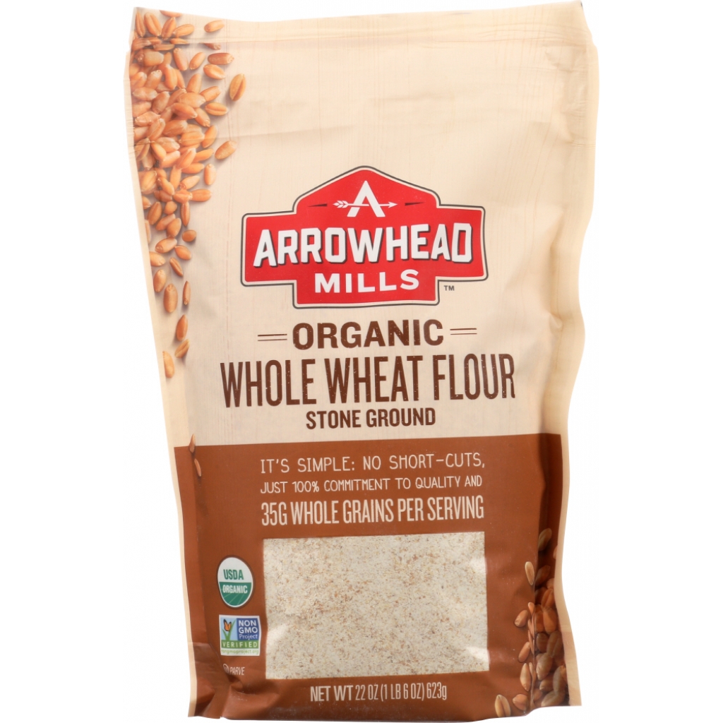 Organic Stone Ground Whole Wheat Flour, 22 oz