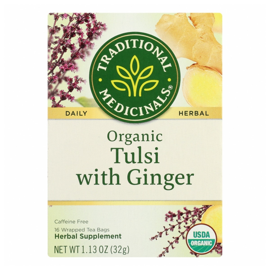 Organic Tulsi and Ginger Tea – 16 bags