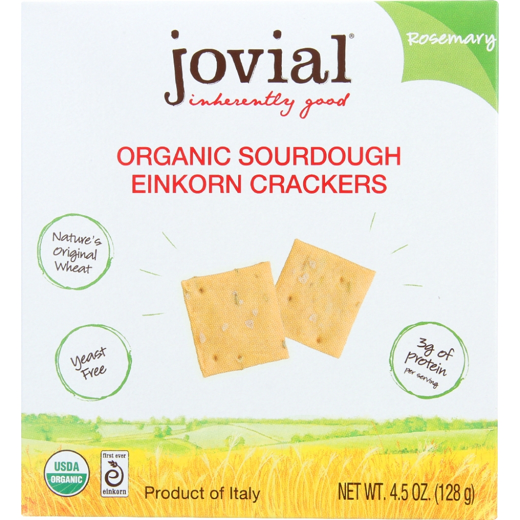 Jovial Sourdough Rosemary Crackers - 4.5 oz