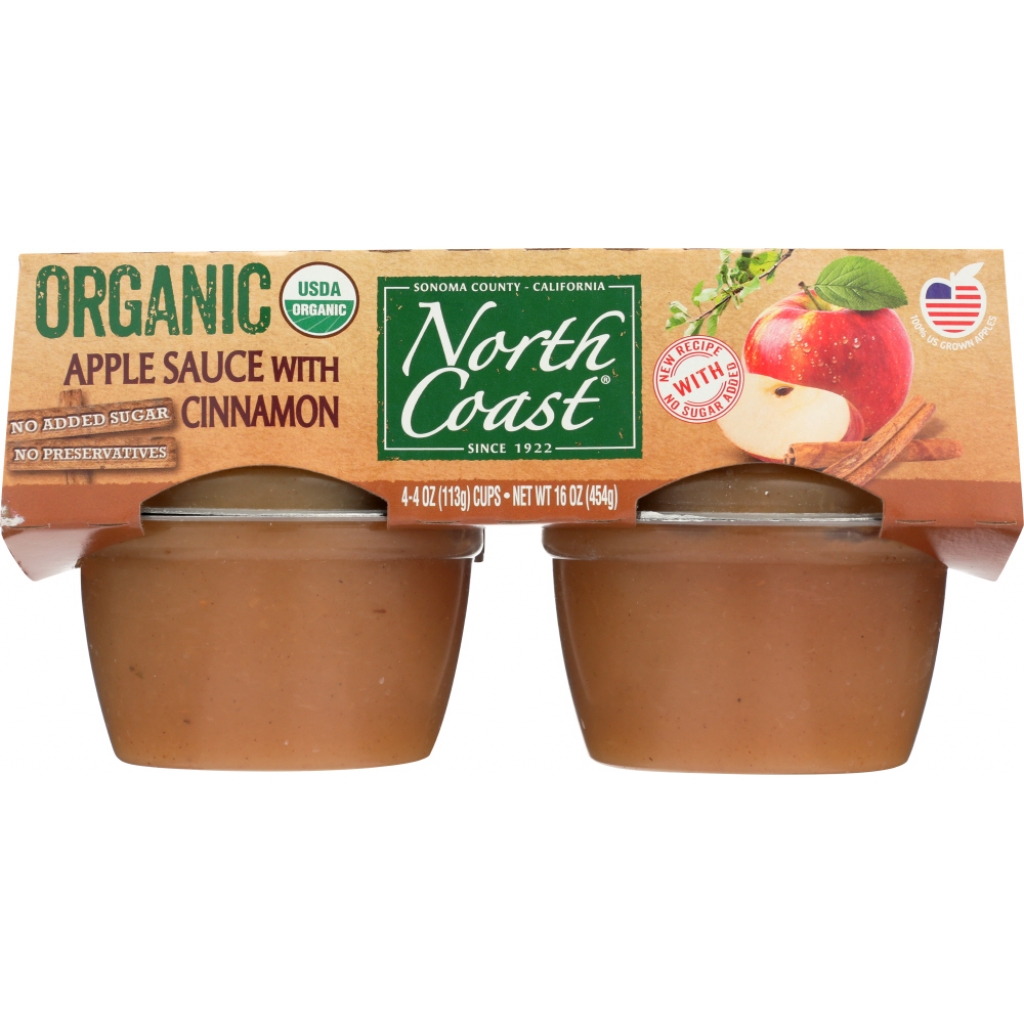 Organic Cinnamon Applesauce 4-Pack