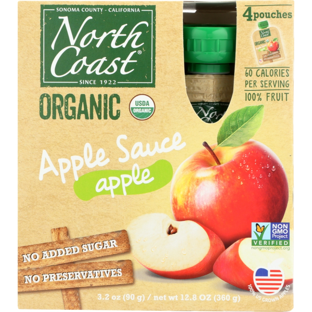 Organic Applesauce 4-Pack Pouch