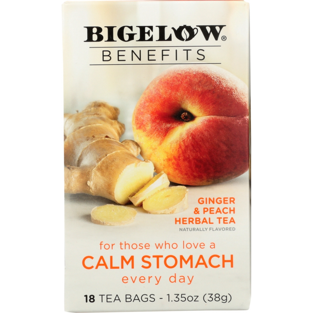 Benefits Ginger and Peach Herbal Tea - 18 Bags