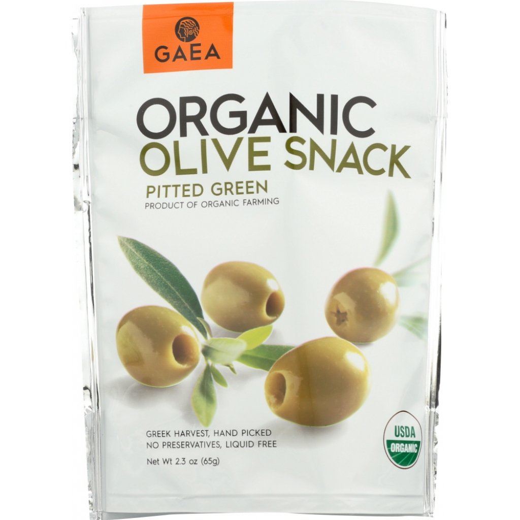 Organic Green Olives Snack Pack - 2.3 oz