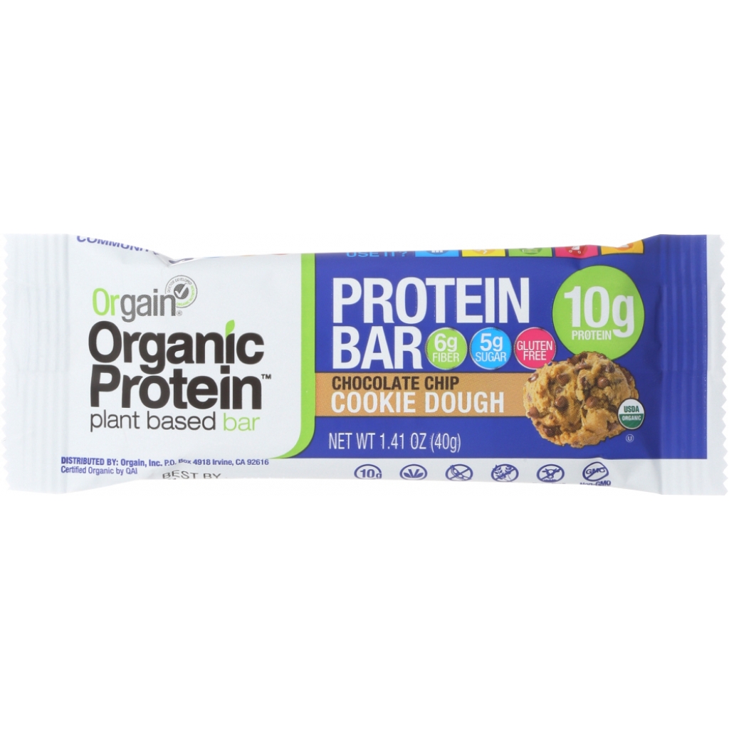 Organic Chocolate Chip Protein Bar, 1.4 oz