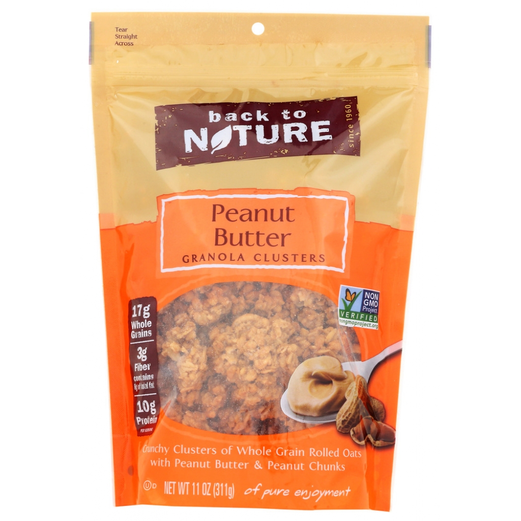 Non-GMO Peanut Butter Granola Clusters - 11 oz