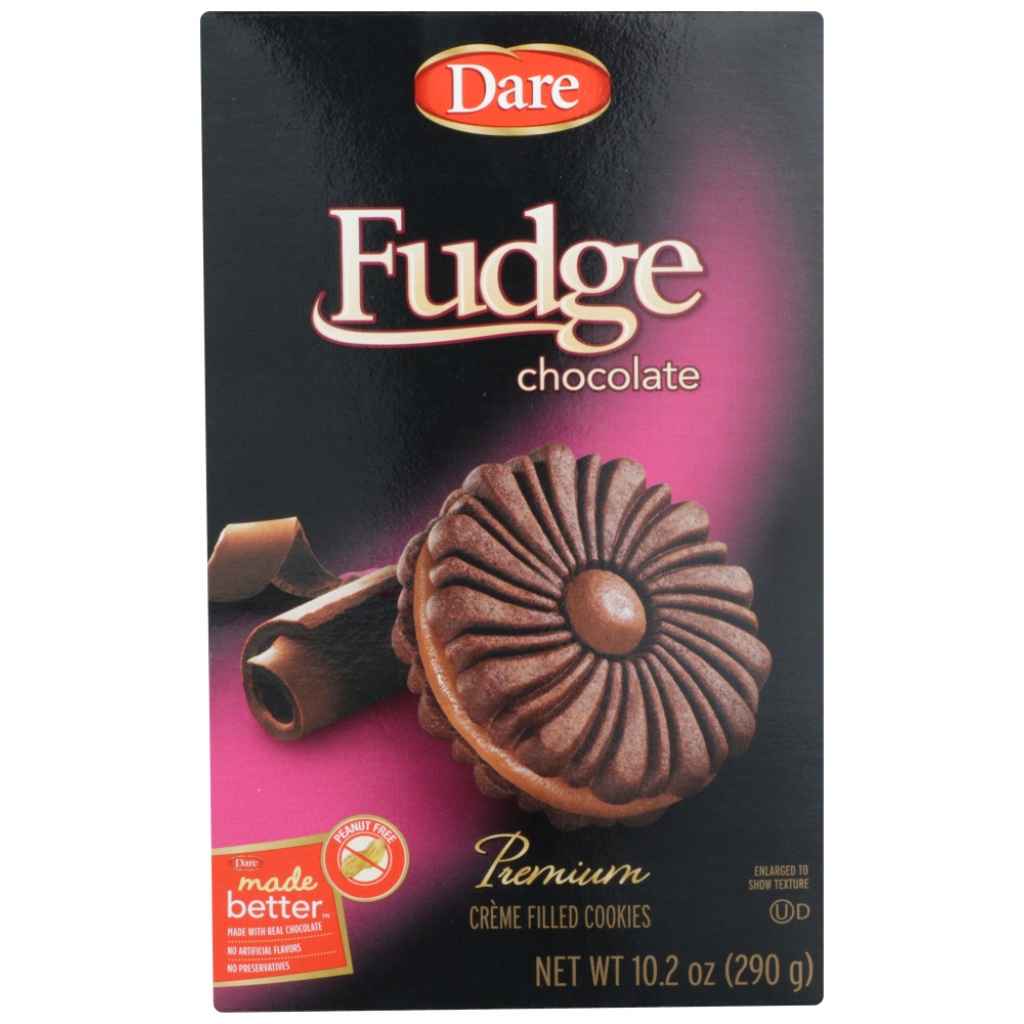 Chocolate Fudge Sandwich Creme Cookies, 10.2 oz