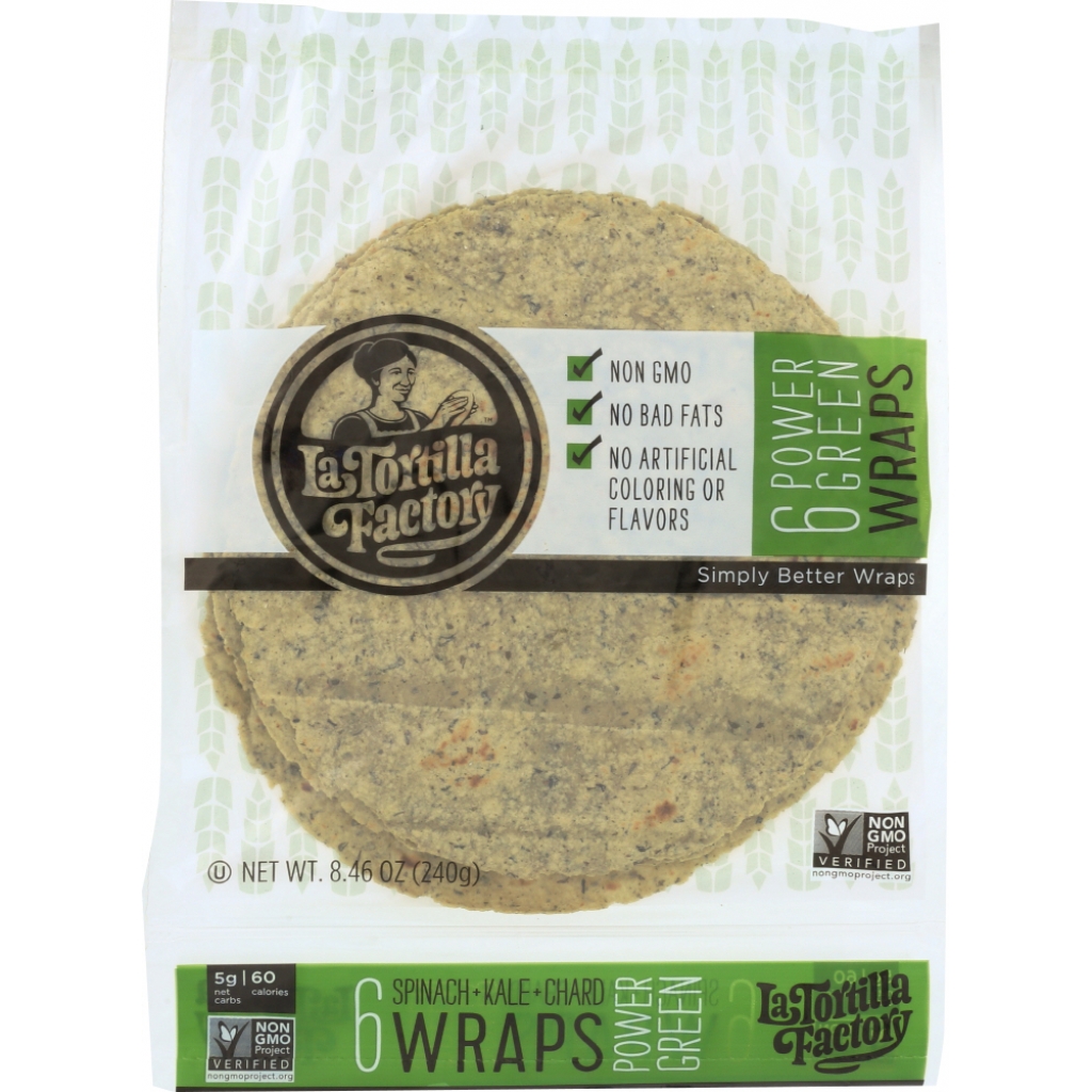 Power Green Tortilla Wraps - 8.46 oz