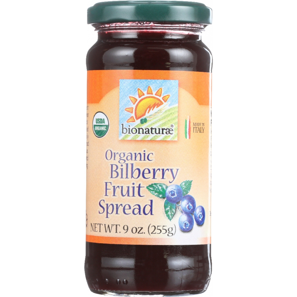 Bionaturae Organic Bilberry Fruit Spread, 9 oz