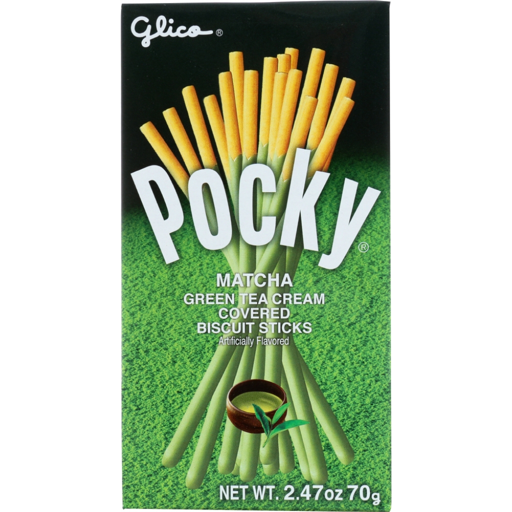 Pocky Matcha Green Tea Cream Biscuit Sticks - 2.47 oz