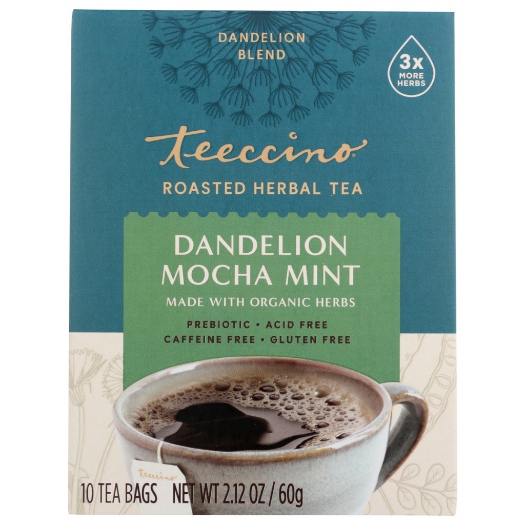 Dandelion Mocha Mint Herbal Tea - 10 Bags