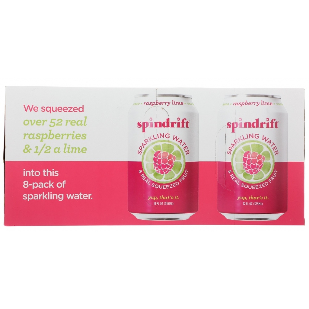 Raspberry Lime Sparkling Water