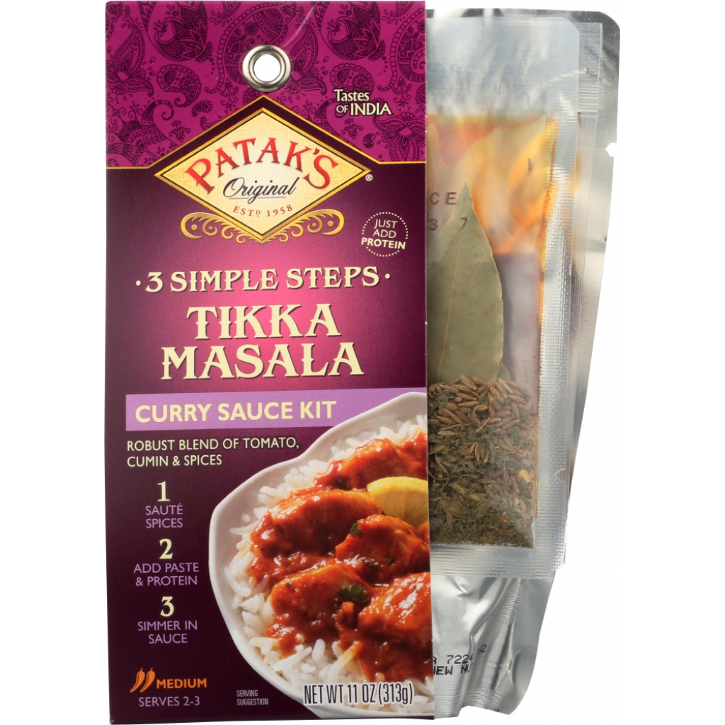 Tikka Masala 3-Step Meal Kit - 11 oz - Authentic Indian Cuisine