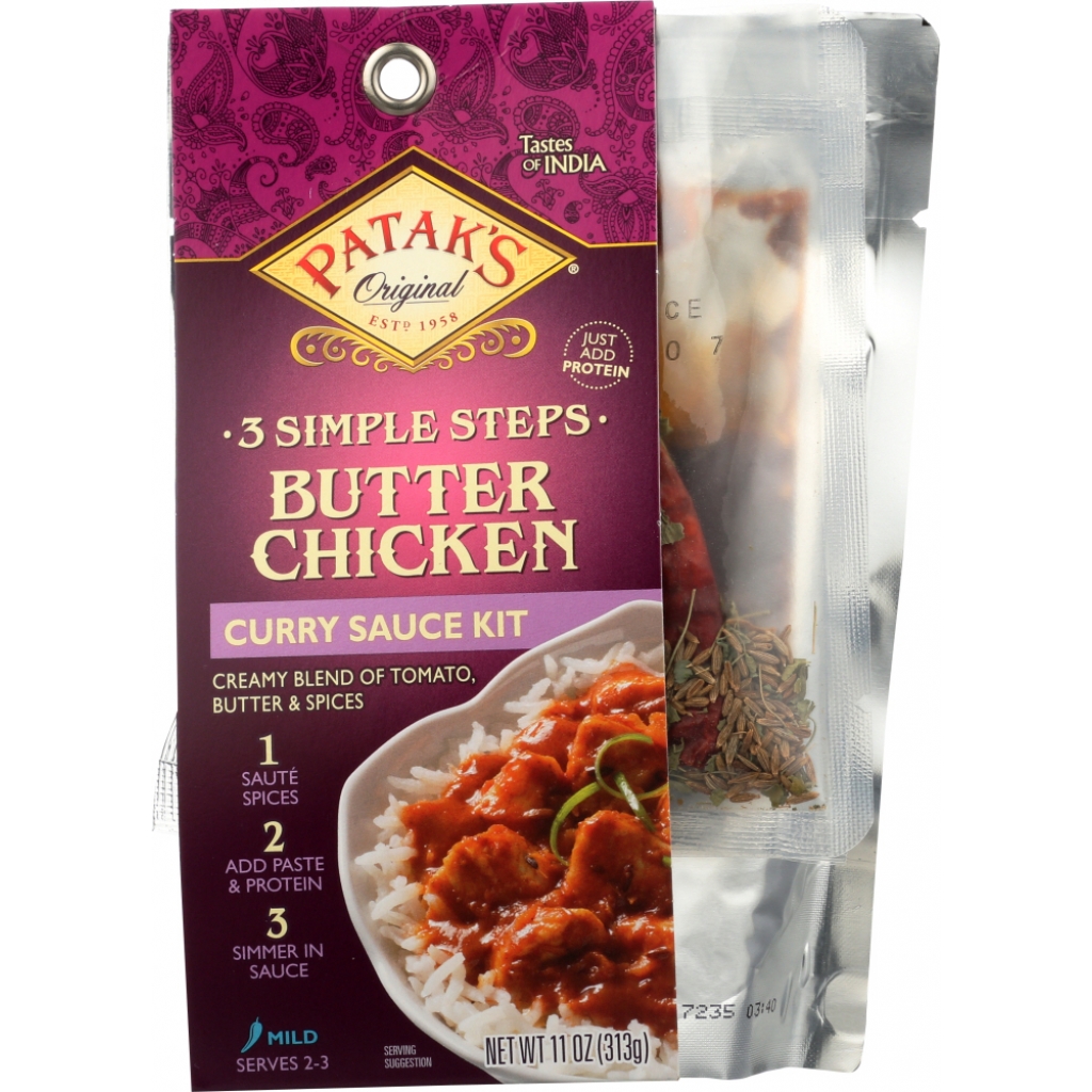 Three-Step Authentic Butter Chicken Sauce, 11 oz