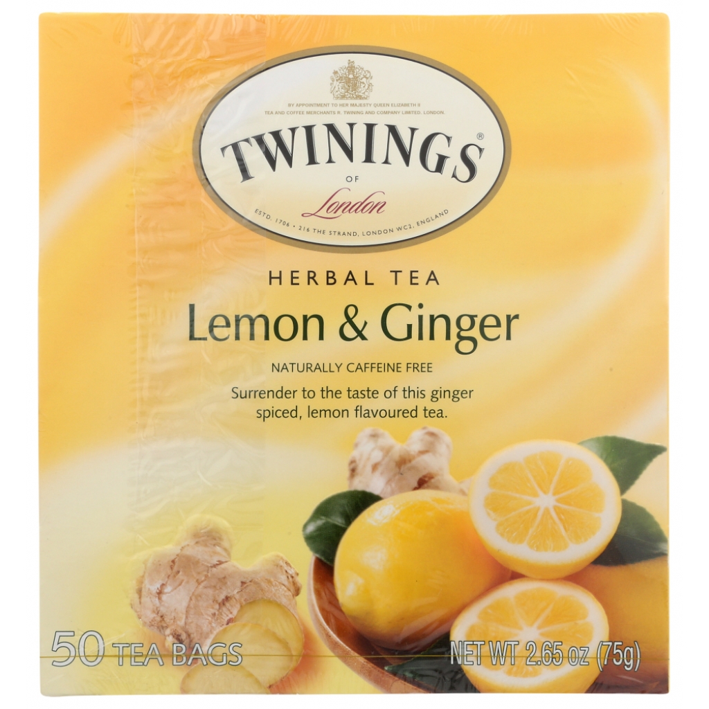 Lemon & Ginger Herbal Tea - Soothing Blend