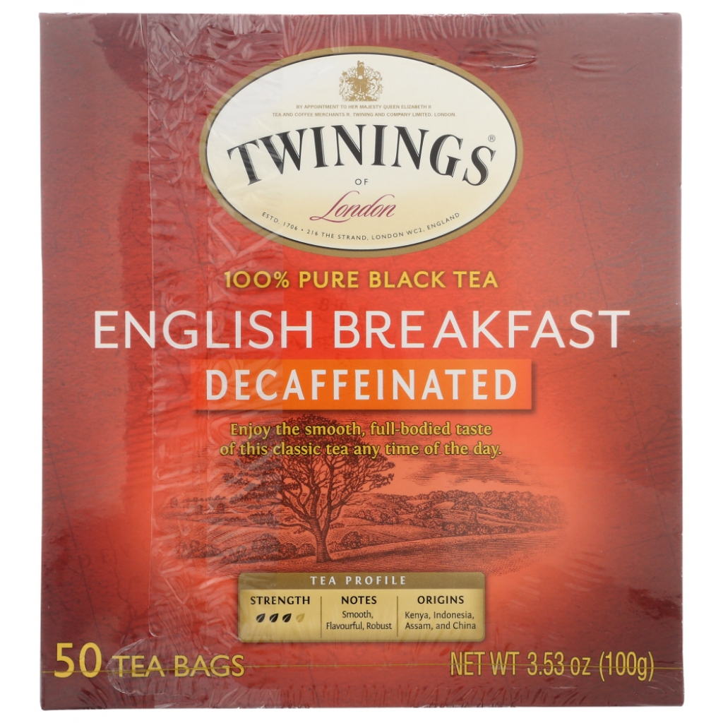 Decaffeinated English Breakfast Tea – 50 bags