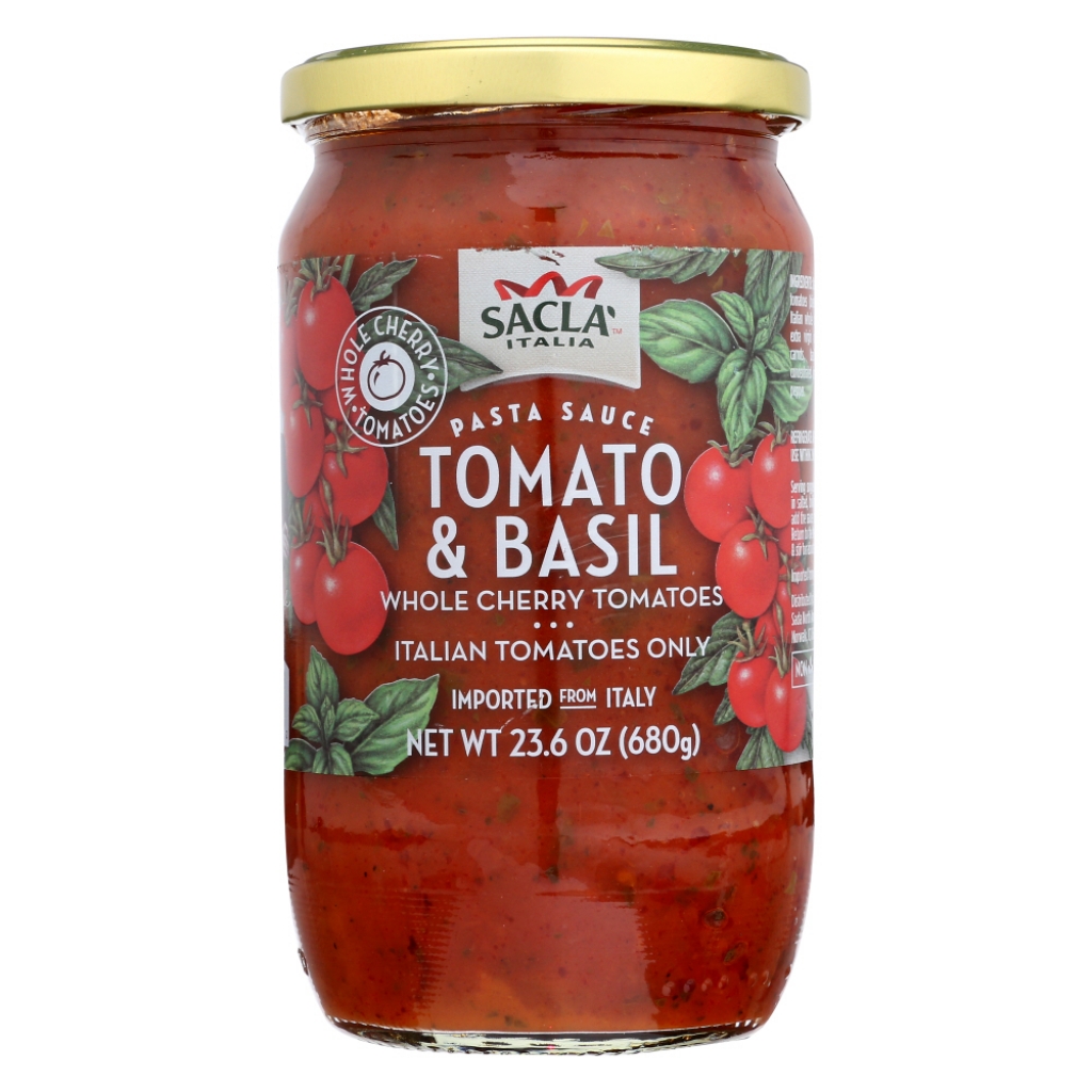 Whole Cherry Tomatoes & Basil Pasta Sauce