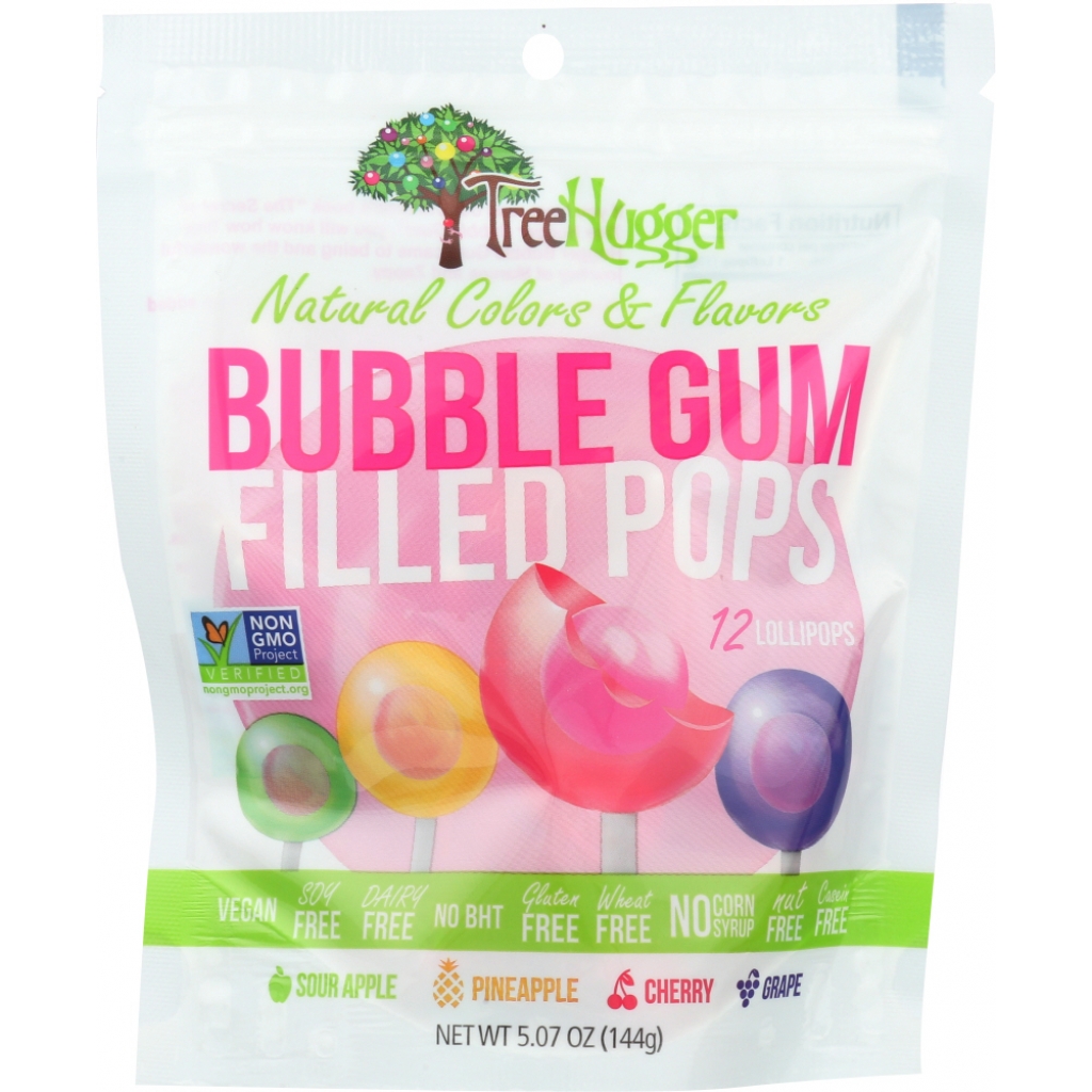 Natural Bubble Gum Filled Pops - 5.07 oz