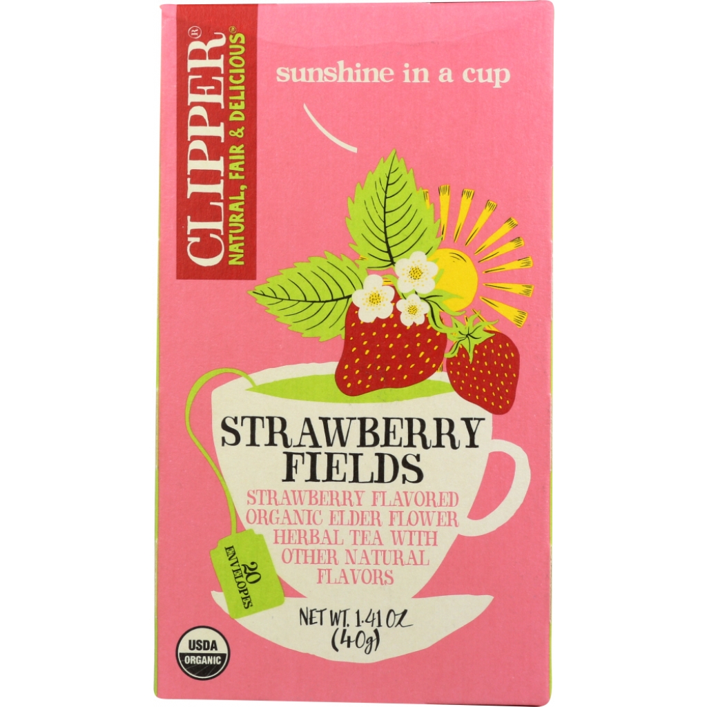 Organic Strawberry Elderflower Herbal Tea - 1.41 oz