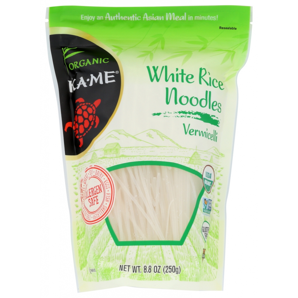 KA•ME Organic White Rice Noodles Vermicelli, 8.8 oz