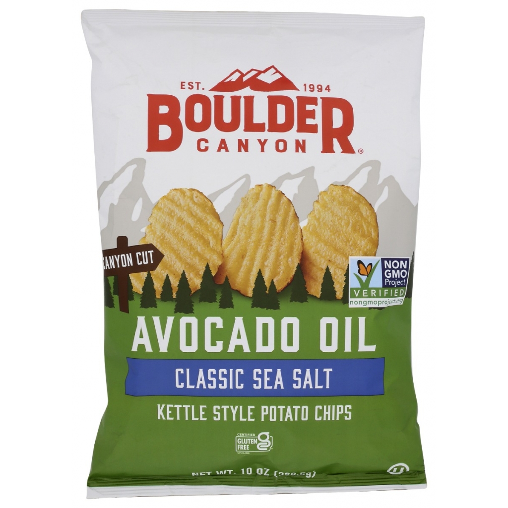 Sea Salt & Avocado Oil Kettle Chips - 10 oz