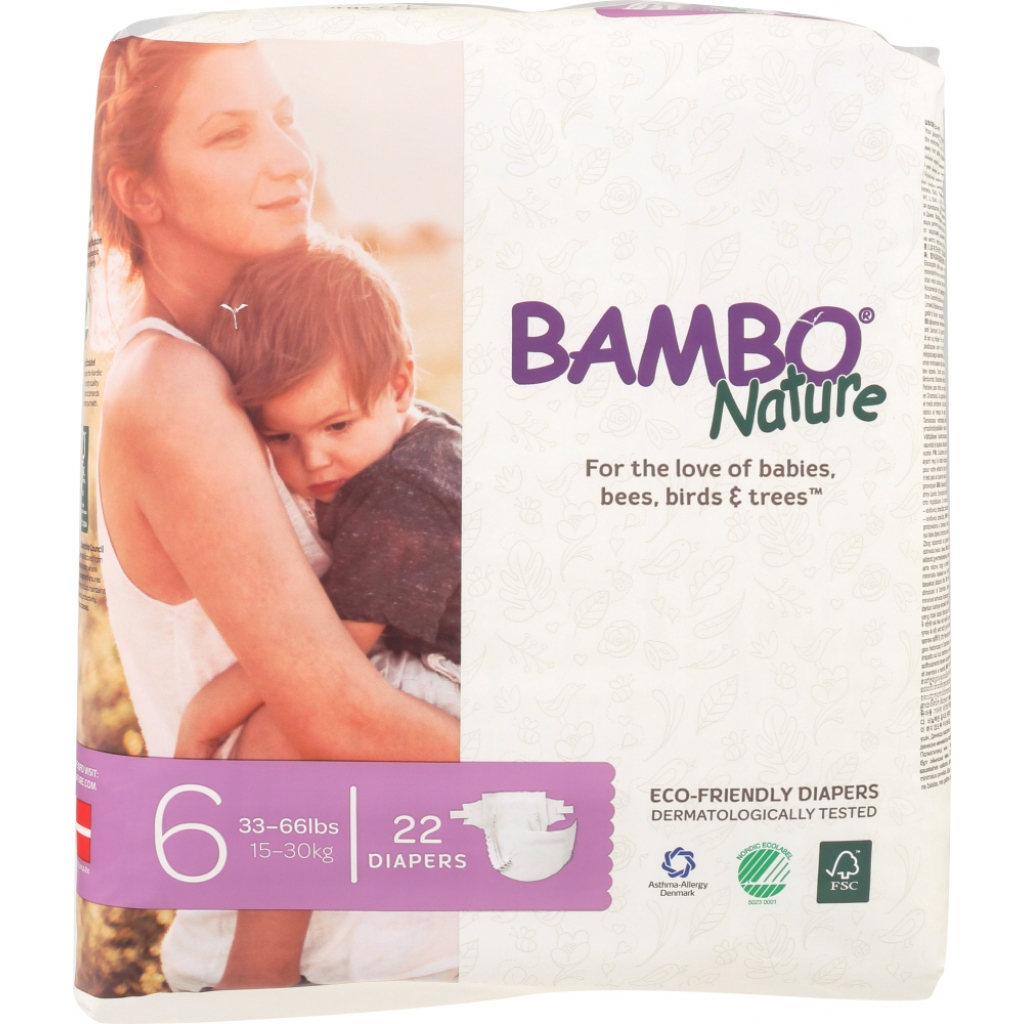 Bambo Nature Size 6 Diapers - Eco-Friendly Comfort