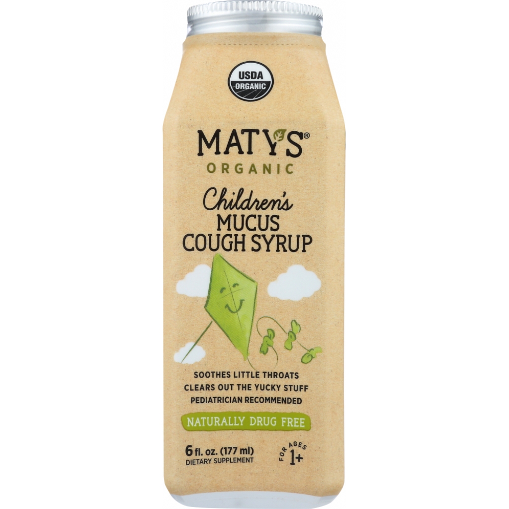 USDA Organic Children's Cough Syrup with Mucus Relief