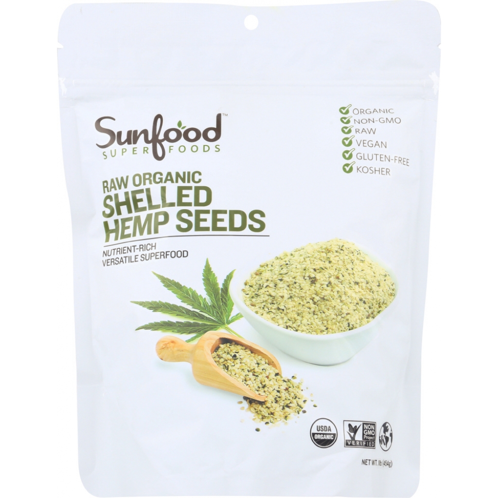 Organic Shelled Hemp Seeds – 1 lb